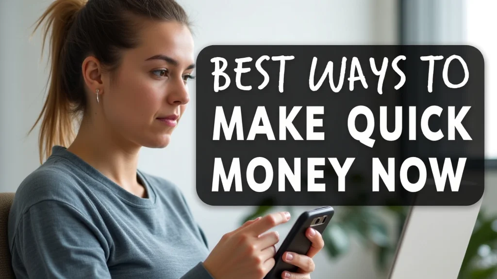 This image shows a person receiving money, symbolizing best ways to make quick money now.