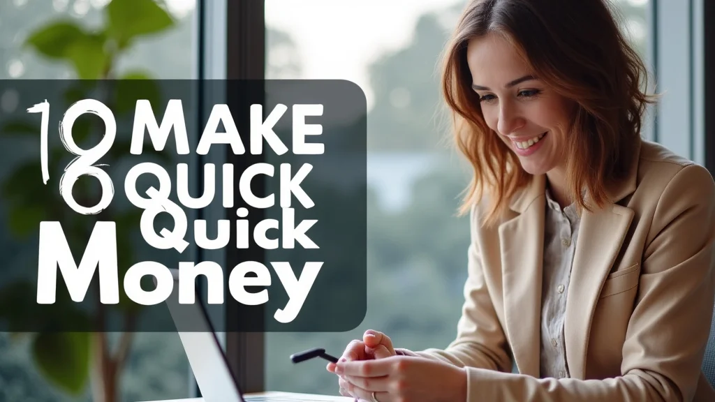 The image shows diverse people successfully earning money quickly through various online methods.